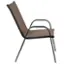 Alt View 14. Alamont Home - Brazos Outdoor Rectangle Contemporary  7 Piece Patio Set - Brown.