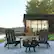 Alt View 11. Alamont Home - Charlestown Star & Moon Fire Pit with Mesh Cover & 2 Poly Resin Adirondack Chairs - Slate Gray.
