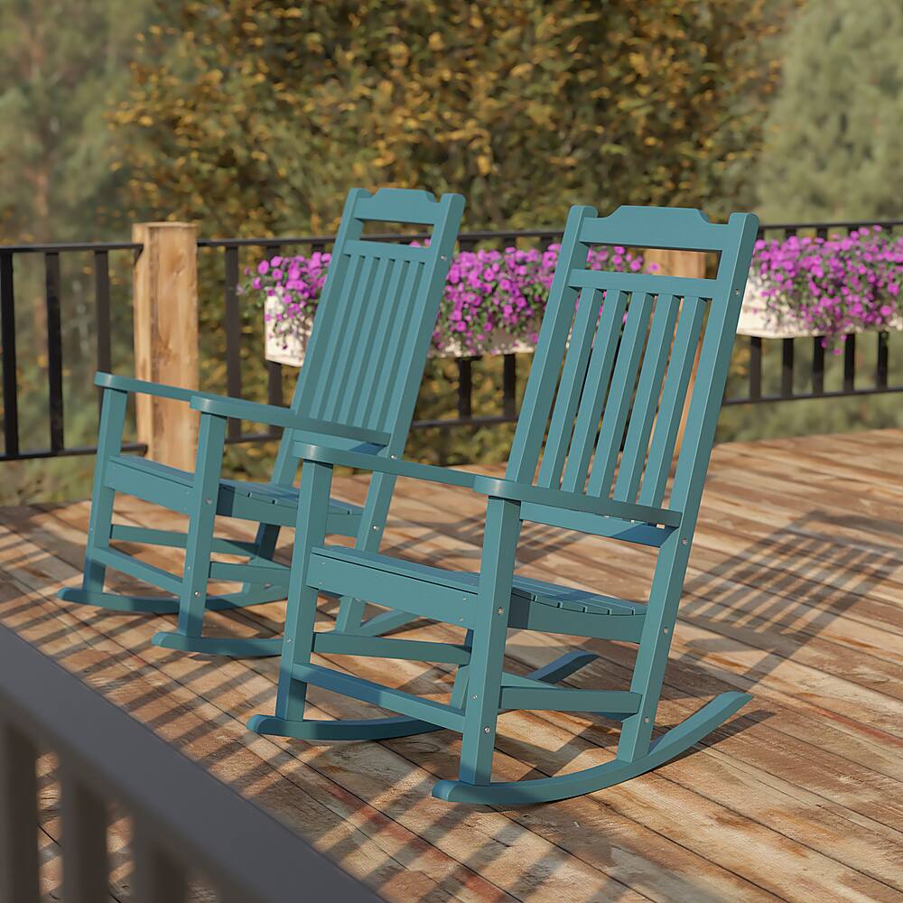 Alt View 12. Alamont Home - Winston Rocking Patio Chair (set of 2) - Teal.