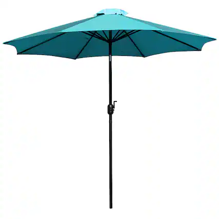 Front. Alamont Home - Kona Patio Umbrella - Teal.