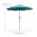 Alt View 12. Alamont Home - Kona Patio Umbrella - Teal.