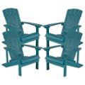 Front Zoom. Flash Furniture - Charlestown Adirondack Chair (set of 4) - Sea Foam.