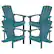 Front. Alamont Home - Charlestown Adirondack Chair (set of 4) - Sea Foam.