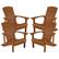 Front. Alamont Home - Charlestown Adirondack Chair (set of 4) - Teak.
