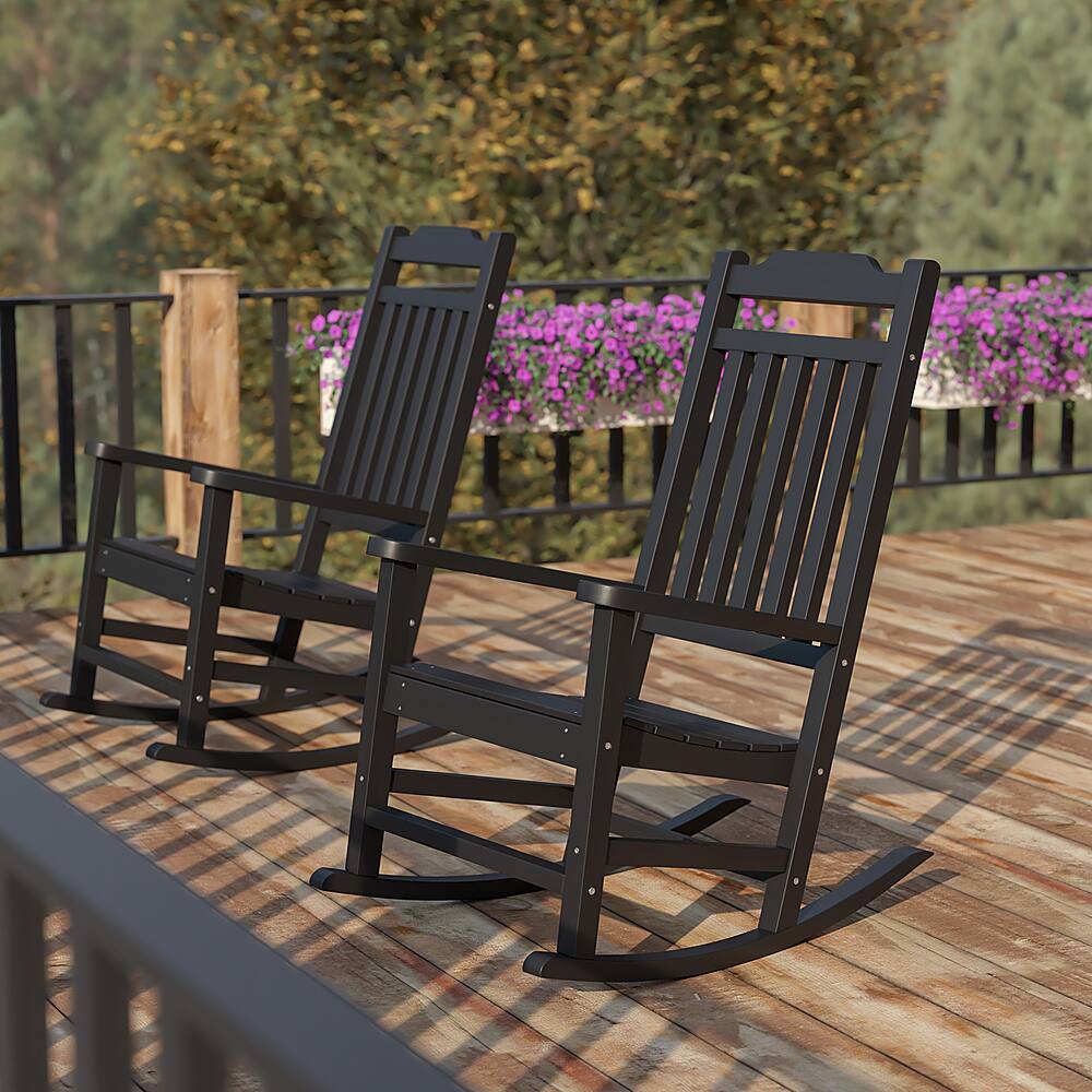 Alt View 12. Alamont Home - Winston Rocking Patio Chair (set of 2) - Black.