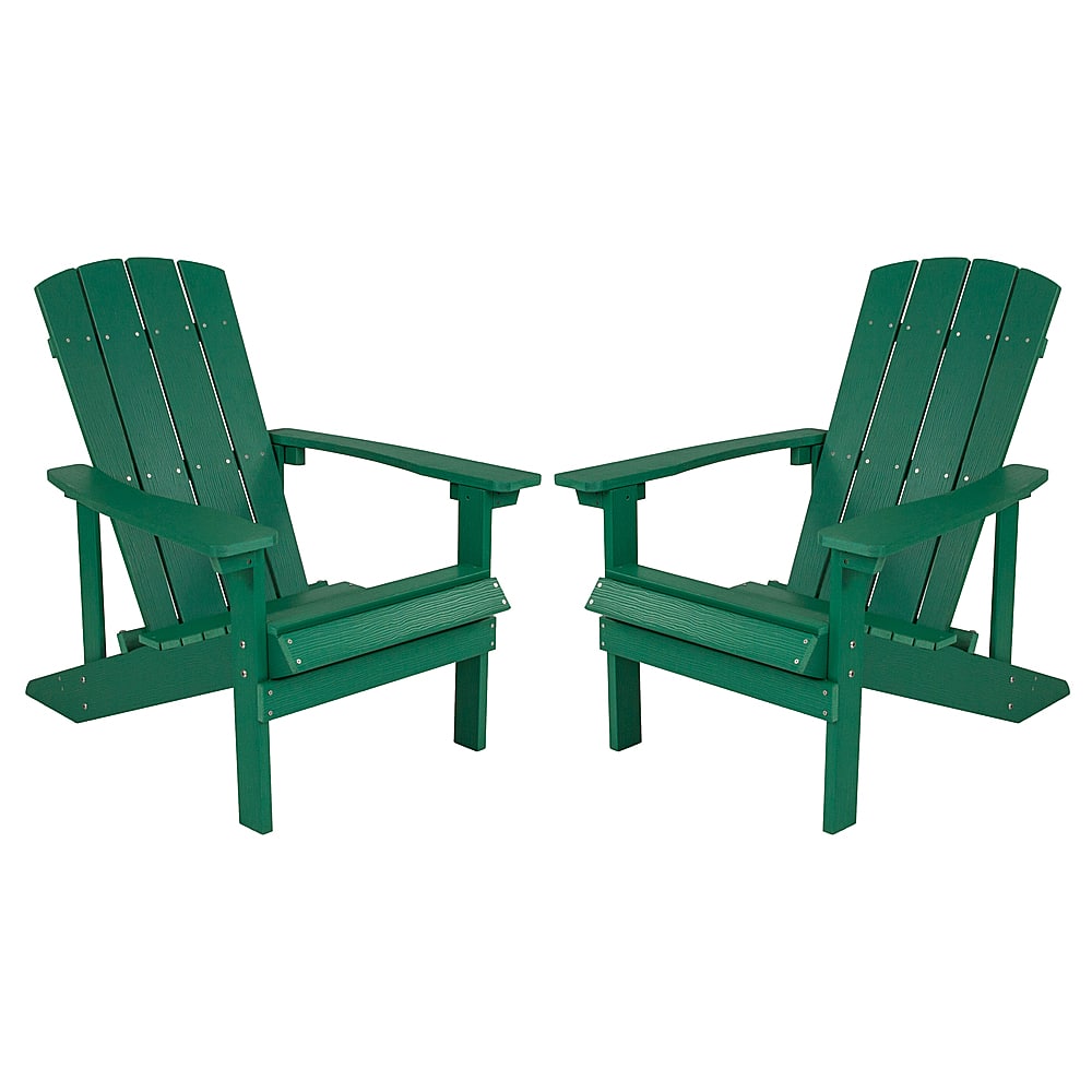 Front. Alamont Home - Charlestown Adirondack Chair (set of 2) - Green.