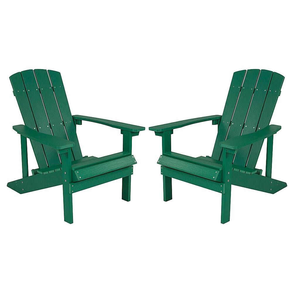 Front. Alamont Home - Charlestown Adirondack Chair (set of 2) - Green.