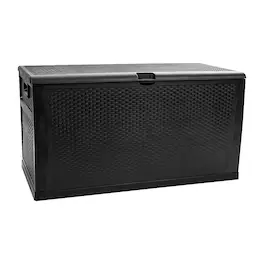 Alamont Home - Nobu 120 Gallon Patio Storage Box - Black