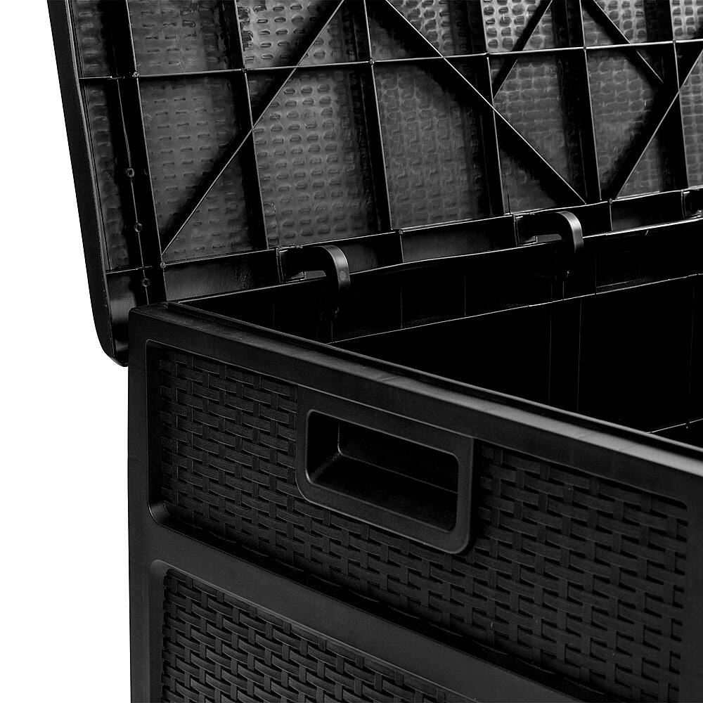 Alt View 15. Alamont Home - Nobu 120 Gallon Patio Storage Box - Black.