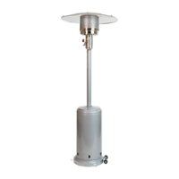 Flash Furniture - Sol 90" Round Patio Heater - Silver - Front_Zoom
