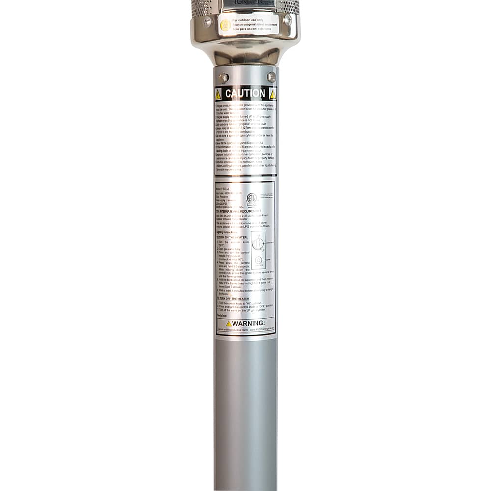 Alt View 15. Alamont Home - Sol 90" Round Patio Heater - Silver.