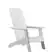 Front. Alamont Home - Sawyer White Modern Dual Slat Back Indoor/Outdoor Adirondack Style Patio Chair - White.