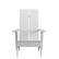 Alt View 11. Alamont Home - Sawyer White Modern Dual Slat Back Indoor/Outdoor Adirondack Style Patio Chair - White.