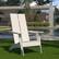 Alt View 12. Alamont Home - Sawyer White Modern Dual Slat Back Indoor/Outdoor Adirondack Style Patio Chair - White.