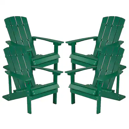 Front. Alamont Home - Charlestown Adirondack Chair (set of 4) - Green.