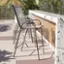 Alt View 12. Alamont Home - Brazos Modern Fabric Patio Barstool (set of 4) - Gray.