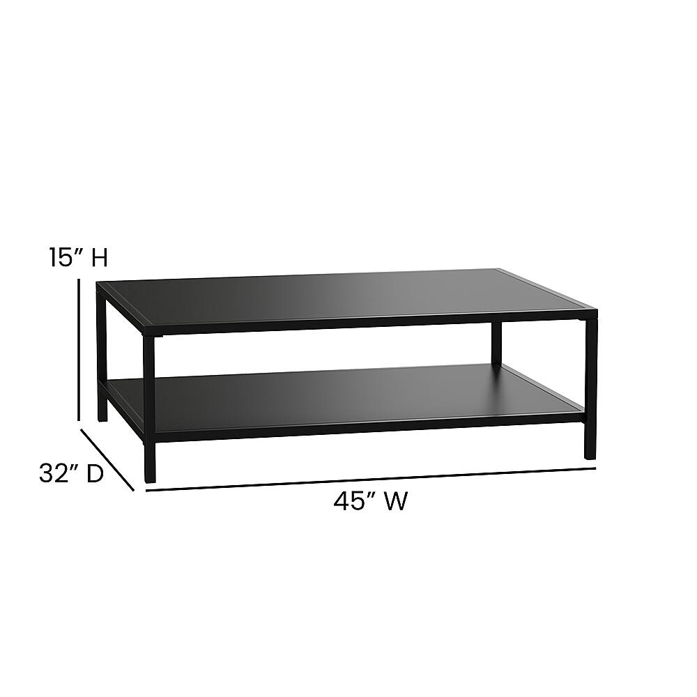 Alt View 13. Alamont Home - Brock Contemporary Patio Coffee Table - Black.