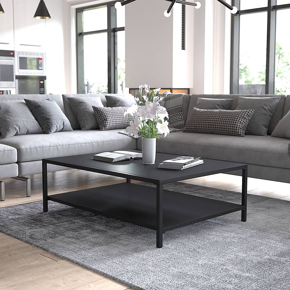 Alt View 14. Alamont Home - Brock Contemporary Patio Coffee Table - Black.