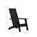 Alt View 13. Alamont Home - Sawyer Black Modern Dual Slat Back Indoor/Outdoor Adirondack Style Patio Chair - Black.