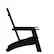 Alt View 16. Alamont Home - Sawyer Black Modern Dual Slat Back Indoor/Outdoor Adirondack Style Patio Chair - Black.