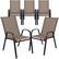 Front. Alamont Home - Brazos Patio Chair (set of 5) - Brown.