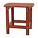Front. Alamont Home - Charlestown Classic Adirondack Side Table - Red.