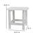 Alt View 13. Alamont Home - Charlestown Classic Adirondack Side Table - White.