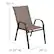 Alt View 13. Alamont Home - Brazos Outdoor Rectangle Contemporary 5 Piece Patio Set - Brown.