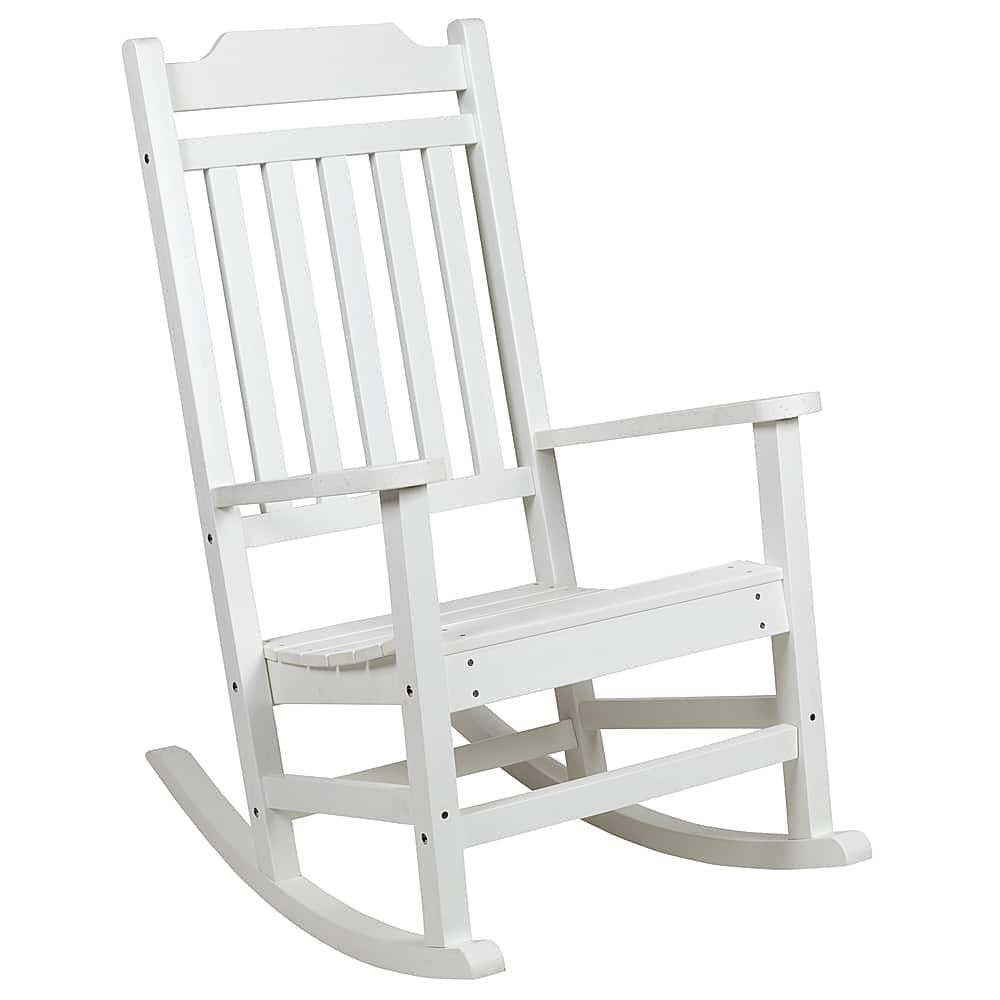 Front. Alamont Home - Winston Rocking Patio Chair - White.
