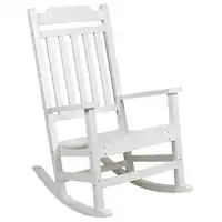 Alamont Home - Winston Rocking Patio Chair - White - Front_Zoom