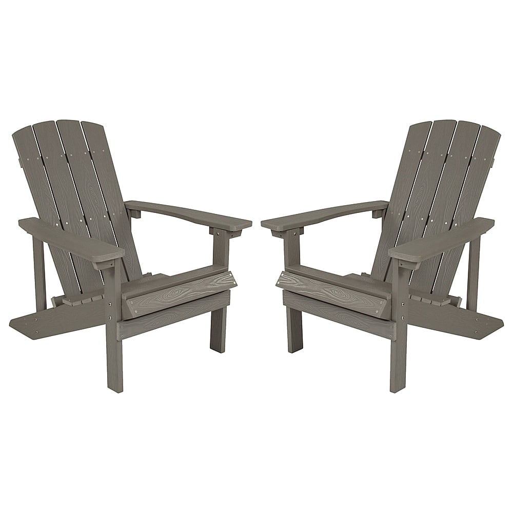 Alamont Home - Charlestown Adirondack Chair (set of 2) - Gray - Front_Zoom