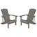 Front. Alamont Home - Charlestown Adirondack Chair (set of 2) - Gray.