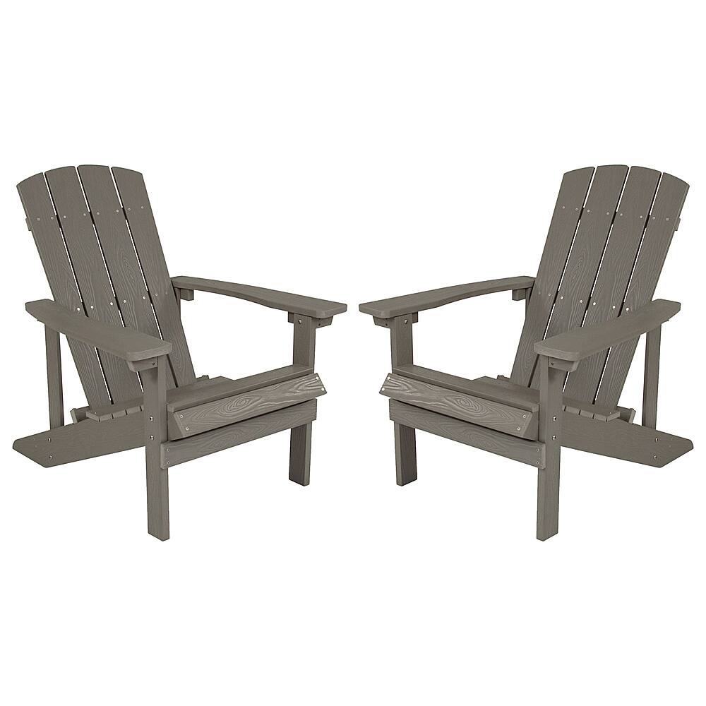 Front. Alamont Home - Charlestown Adirondack Chair (set of 2) - Gray.