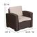 Alt View 13. Alamont Home - Seneca Outdoor Contemporary Resin 5 Piece Patio Set - Chocolate Brown.