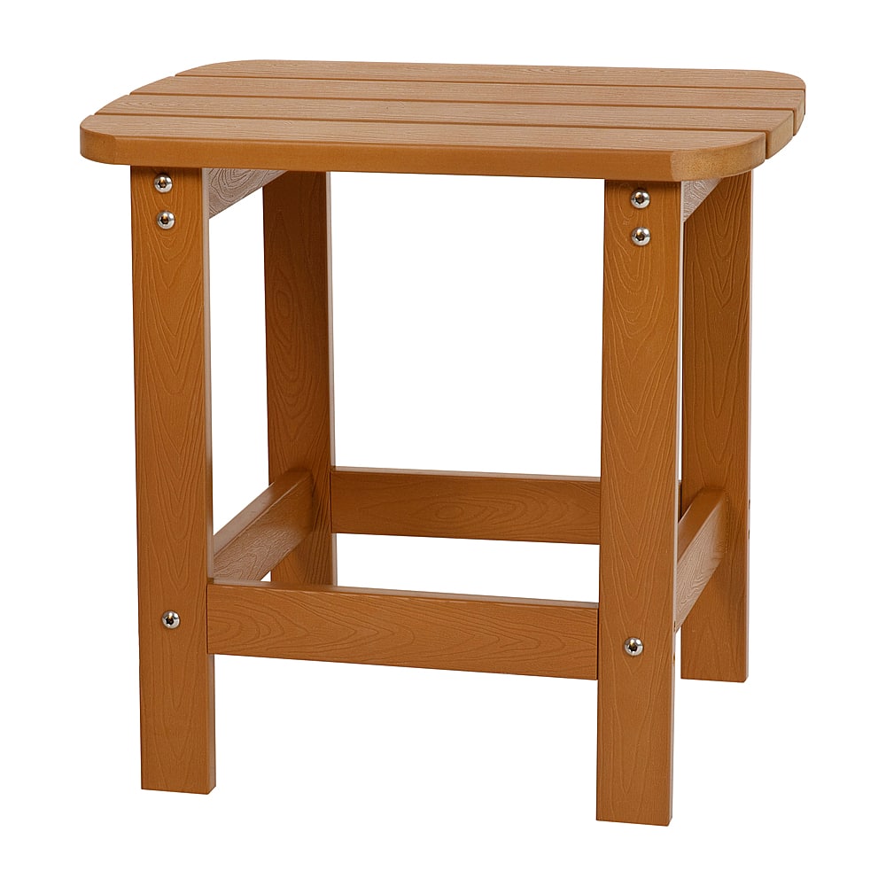 Alamont Home - Charlestown Classic Adirondack Side Table - Teak - Front_Zoom