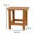 Alt View 13. Alamont Home - Charlestown Classic Adirondack Side Table - Teak.