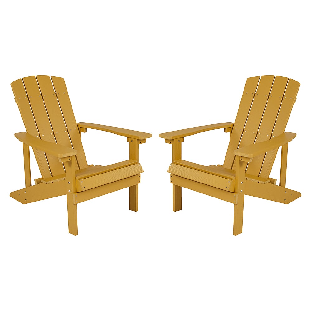 Alamont Home - Charlestown Adirondack Chair (set of 2) - Yellow - Front_Zoom