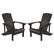 Front. Alamont Home - Charlestown Adirondack Chair (set of 2) - Slate Gray.