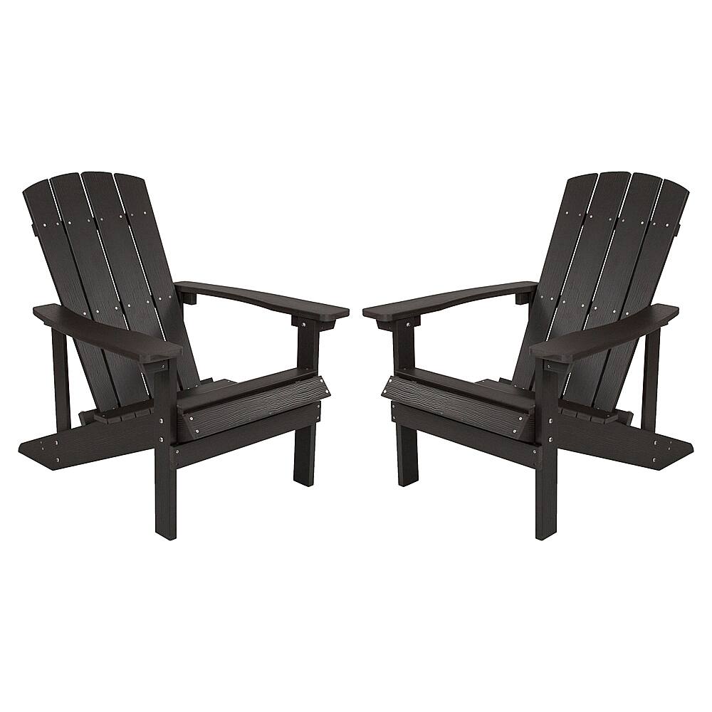 Front. Alamont Home - Charlestown Adirondack Chair (set of 2) - Slate Gray.