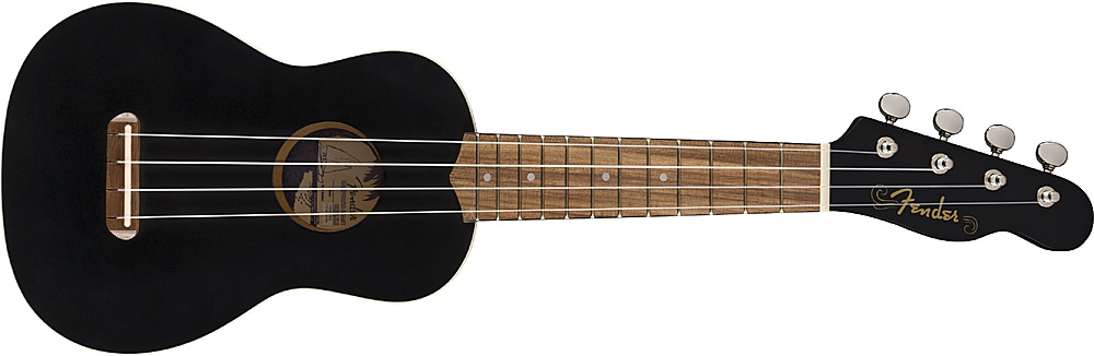 Fender Venice Soprano 4-String Ukulele Black 0971610706 Best