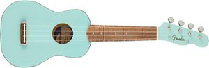 Fender - Venice Soprano 4-String Ukulele - Daphne Blue - Front_Zoom