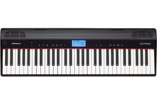 Digital boxing card Roland GO:PIANO Digital Piano Full-Size Keyboard with 61 Keys Black GO-61P  - Best Buy