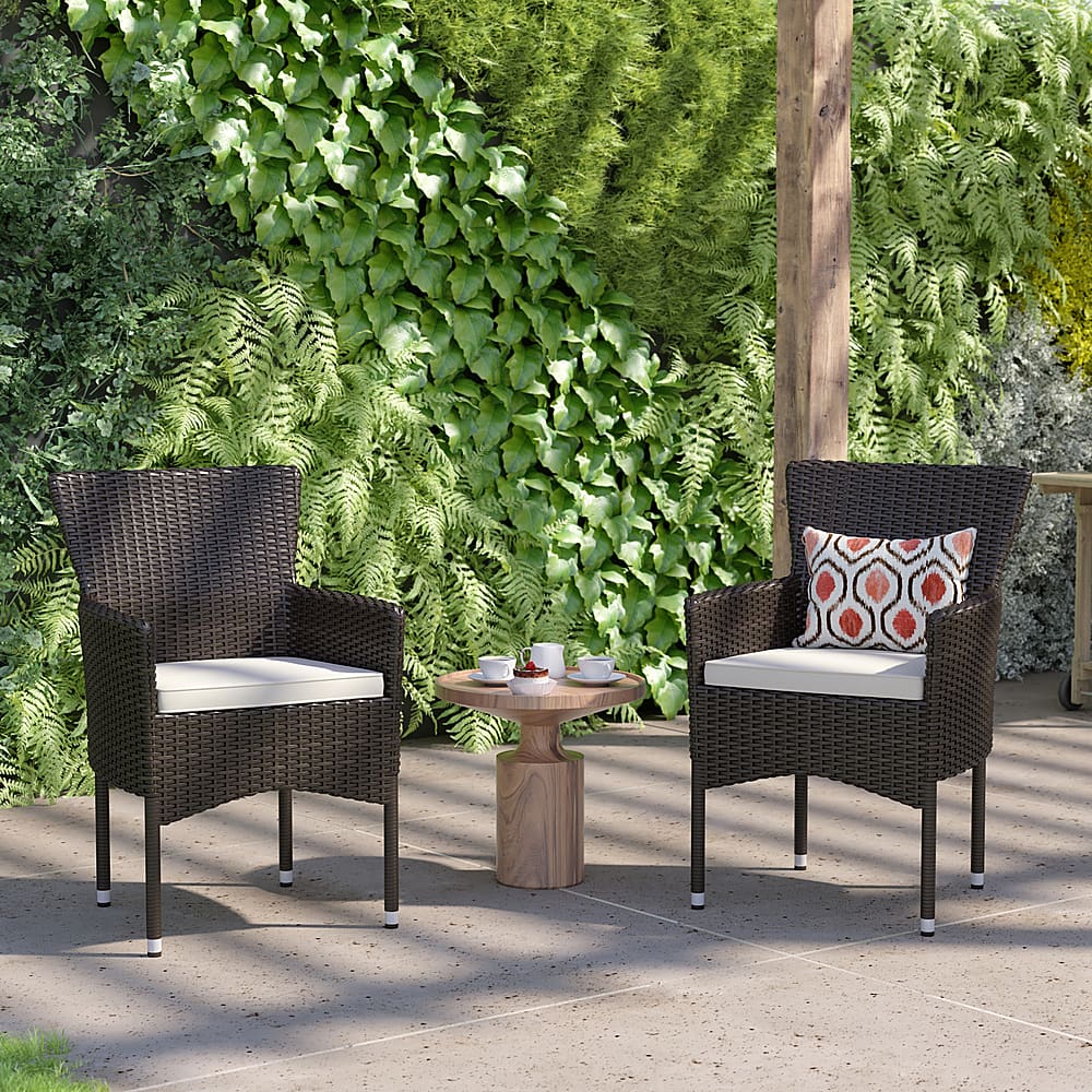 Alt View 12. Alamont Home - Maxim Patio Chair (set of 2) - Espresso/Cream.
