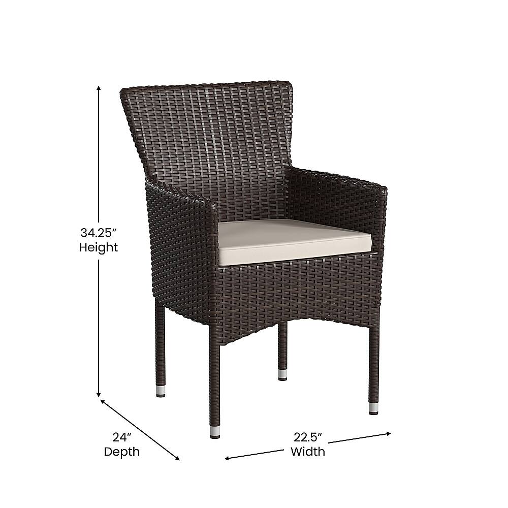 Alt View 13. Alamont Home - Maxim Patio Chair (set of 2) - Espresso/Cream.
