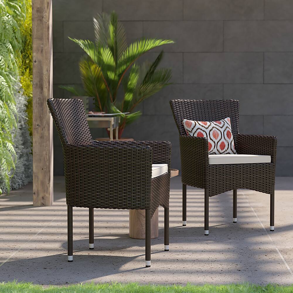 Alt View 14. Alamont Home - Maxim Patio Chair (set of 2) - Espresso/Cream.