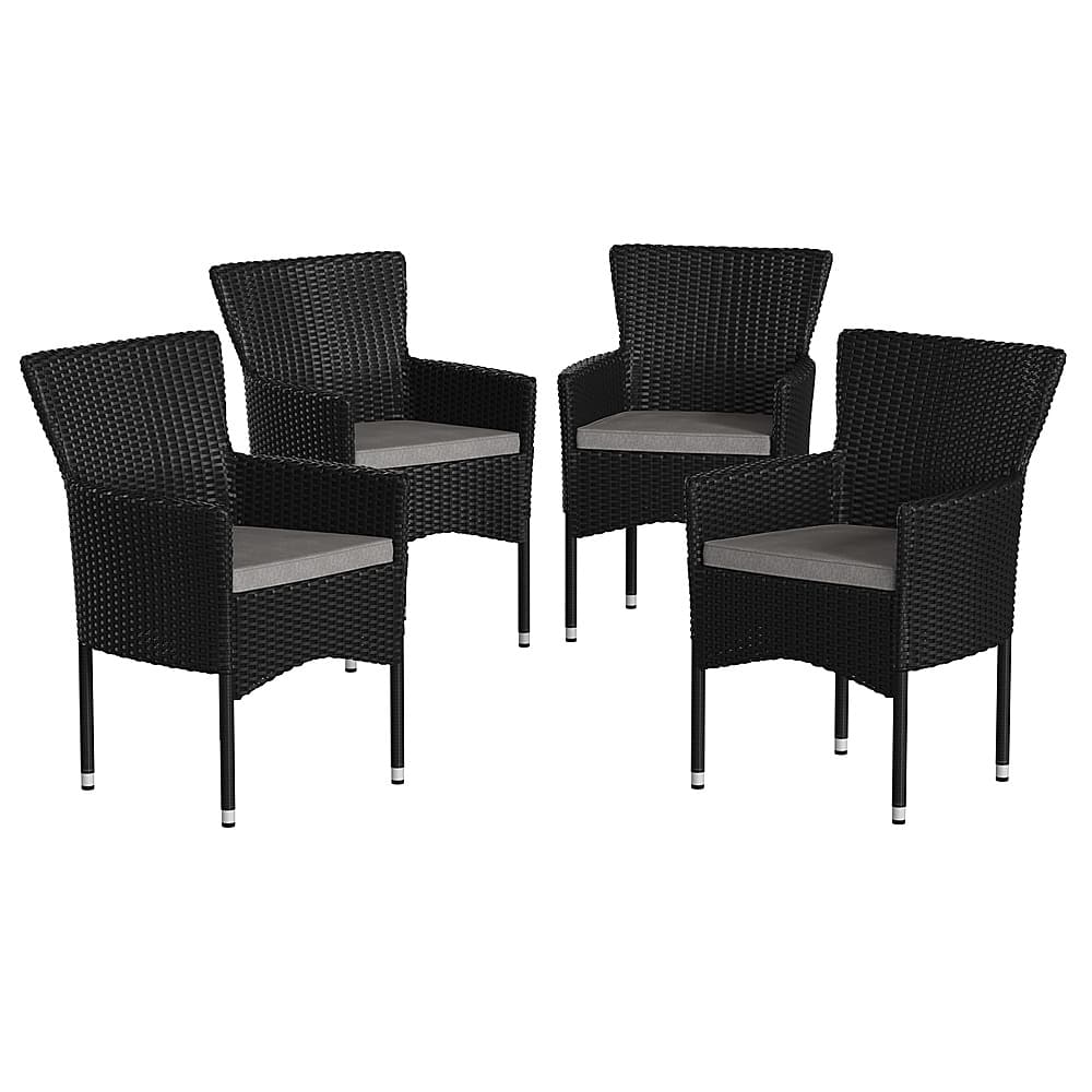 Alamont Home - Maxim Patio Chair (set of 4) - Black/Gray - Front_Zoom