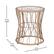 Alt View 14. Alamont Home - Devon Outdoor Round Bohemian Wicker/Rattan 3 Piece Patio Set - Tan/Light Gray.