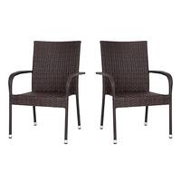 Alamont Home - Maxim Patio Chair (set of 2) - Espresso - Front_Zoom