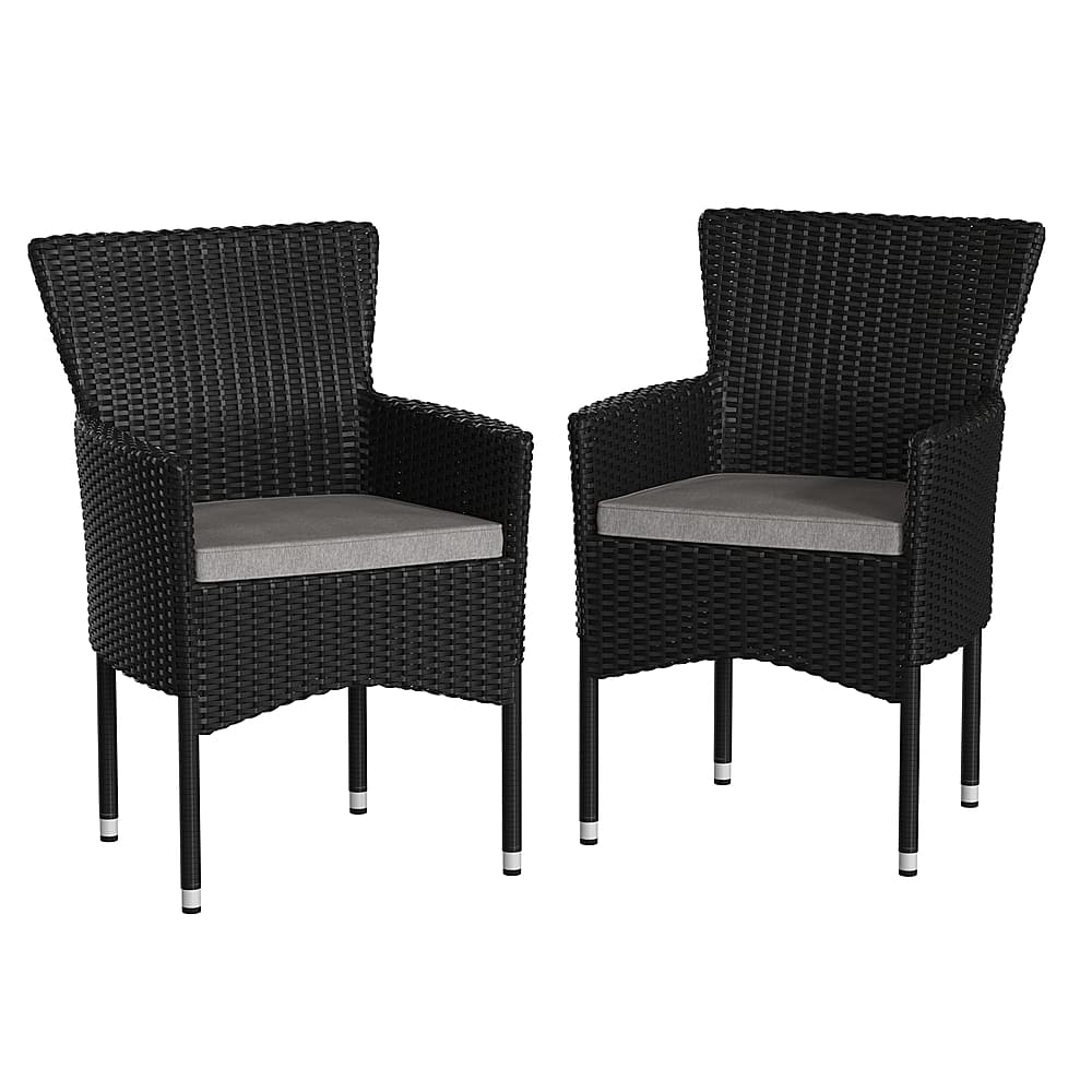 Alamont Home - Maxim Patio Chair (set of 2) - Black/Gray - Front_Zoom
