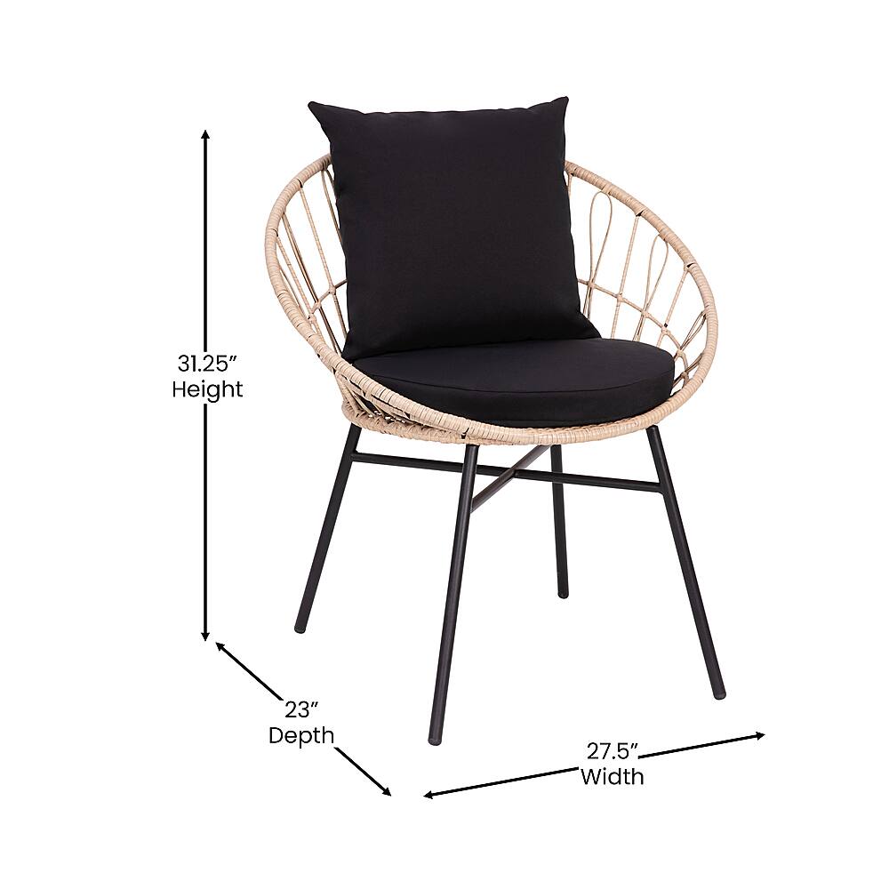 Alt View 13. Alamont Home - Devon Patio Lounge Chair - Tan/Black.